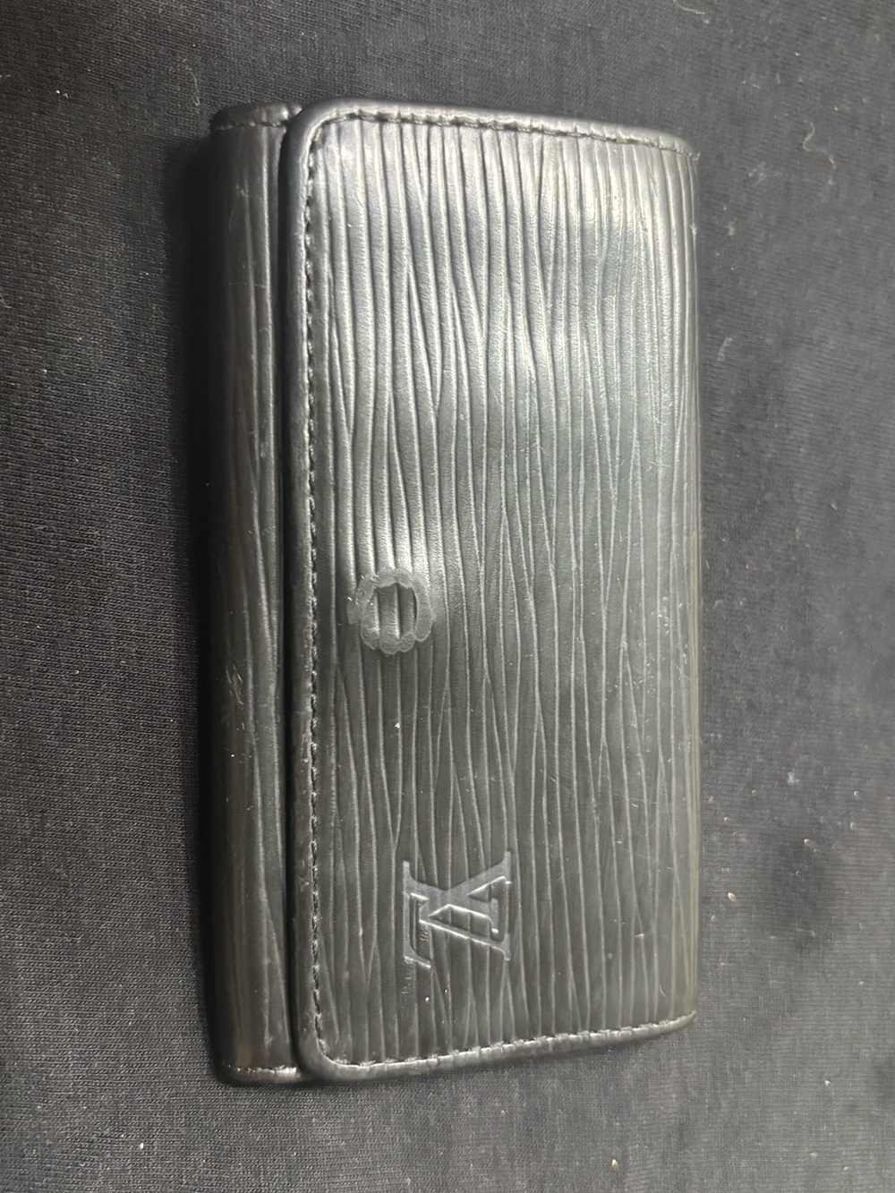 Louis Vuitton Black Epi Leather Card & Key Holder